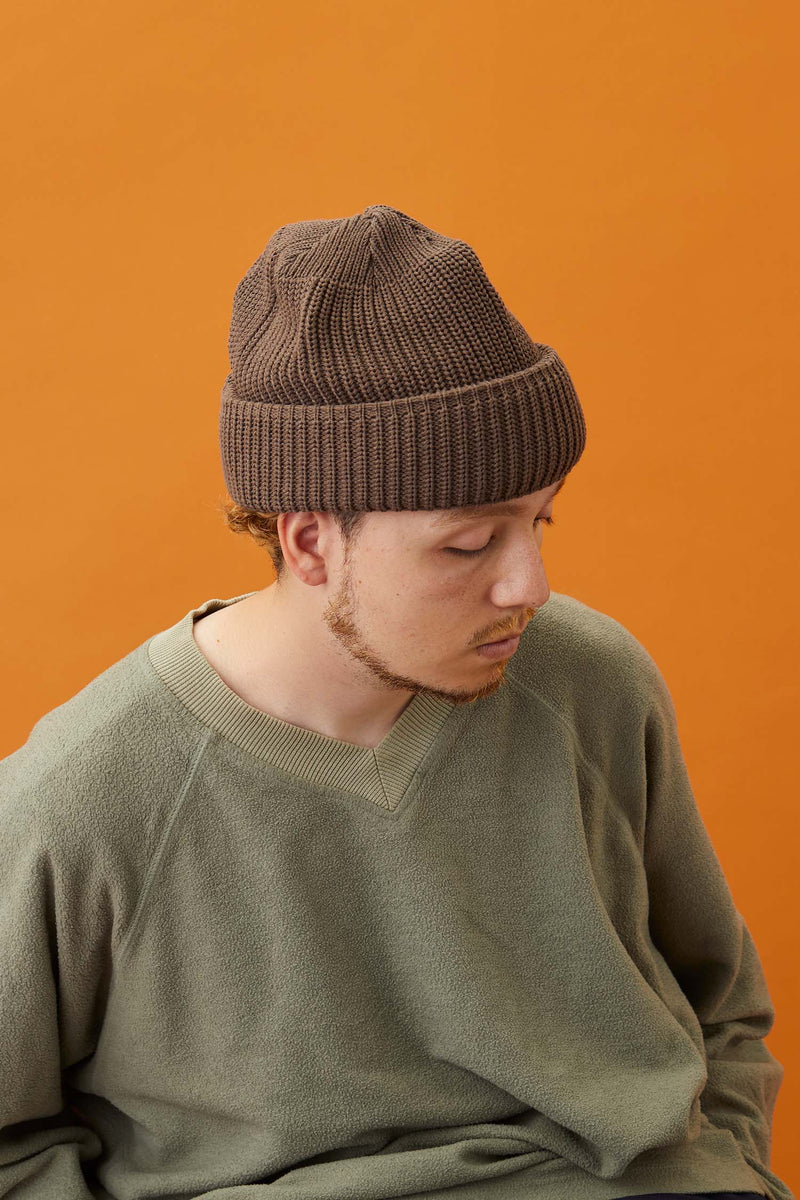 CUFF KNIT CAP / CHUBBY / BROWN