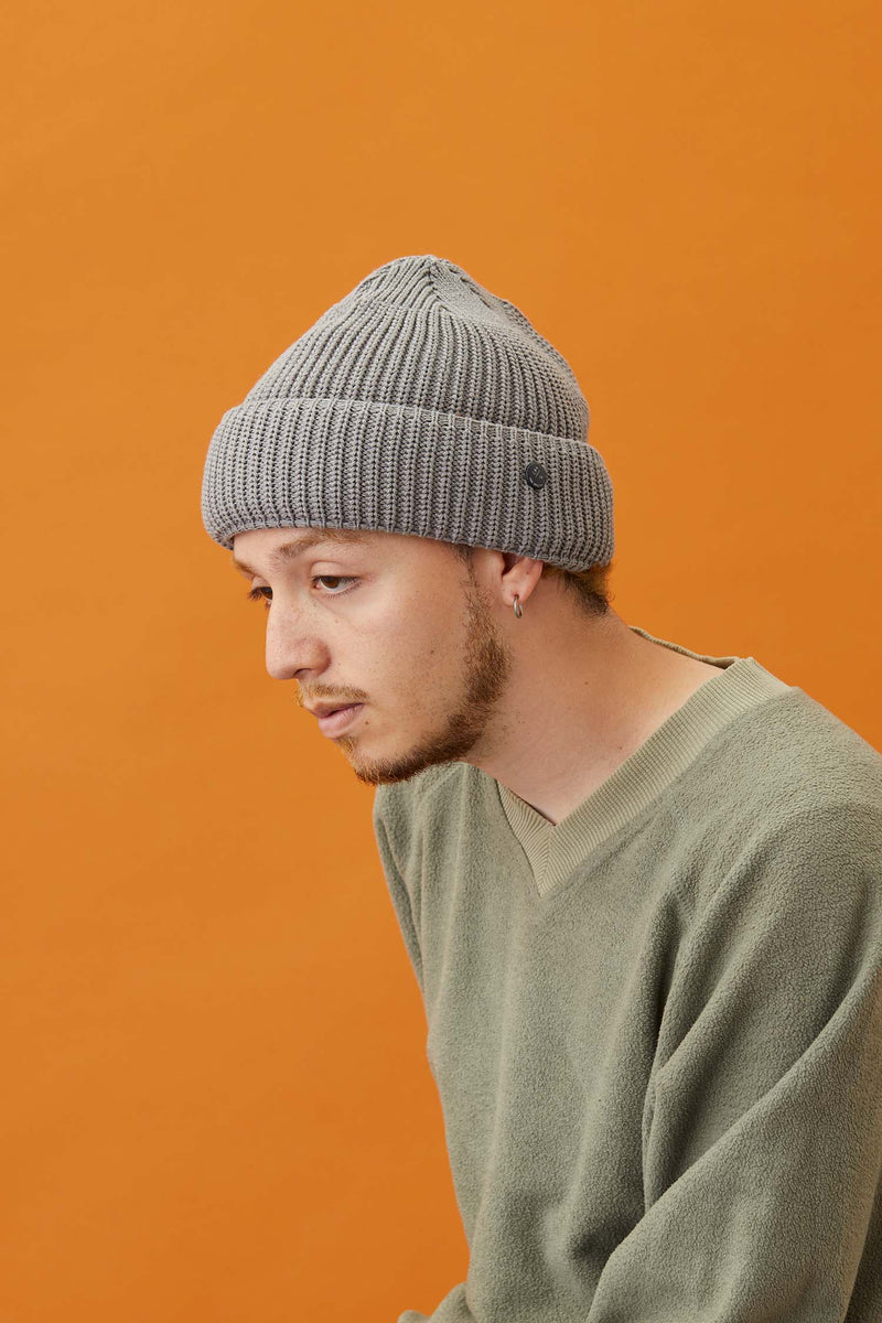 CUFF KNIT CAP / CHUBBY / GRAY