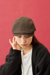 441WH WOOL HERRINGBONE HUNTING / BLACK&BROWN