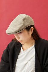 464WH WOOL HERRINGBONE HUNTING / GREY & BEIGE