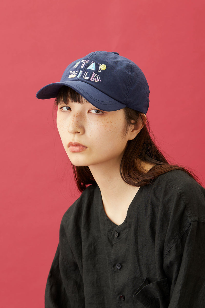 WHOPOP / 6 PANEL CAP / STAY WILD / NAVY