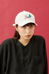 WHOPOP / 6 PANEL CAP / 80S / WHITE
