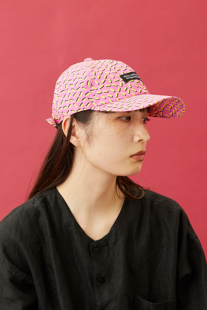 WHOPOP / 6 PANEL CAP / OVAL DOT / PINK