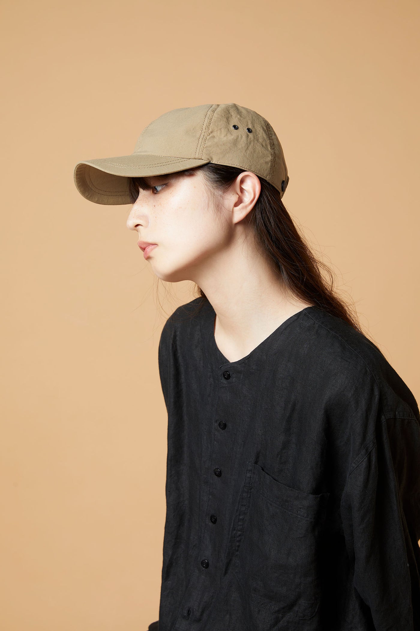 キャップ | 帽子通販｜CPH(シーピーエイチ）6 PANEL CAP / NYLON TASLAN / BEIGE – cphweb