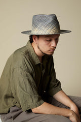 PANAMA HAT / SPARKLE WEAVE / GRAY & BEIGE