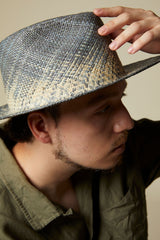 PANAMA HAT / SPARKLE WEAVE / GRAY & BEIGE