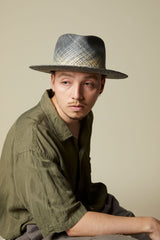 PANAMA HAT / SPARKLE WEAVE / GRAY & BEIGE