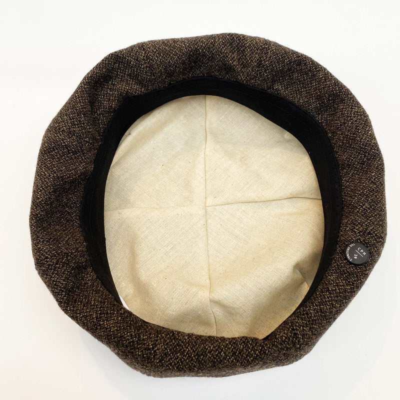 BERET BROKEN WOOL BROWN HEATHER CPH 未開封！ 78％以上節約 - 帽子