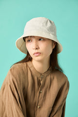 BUCKET HAT / NYLON TASLAN / WHITE