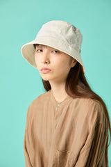 BUCKET HAT / NYLON TASLAN / WHITE
