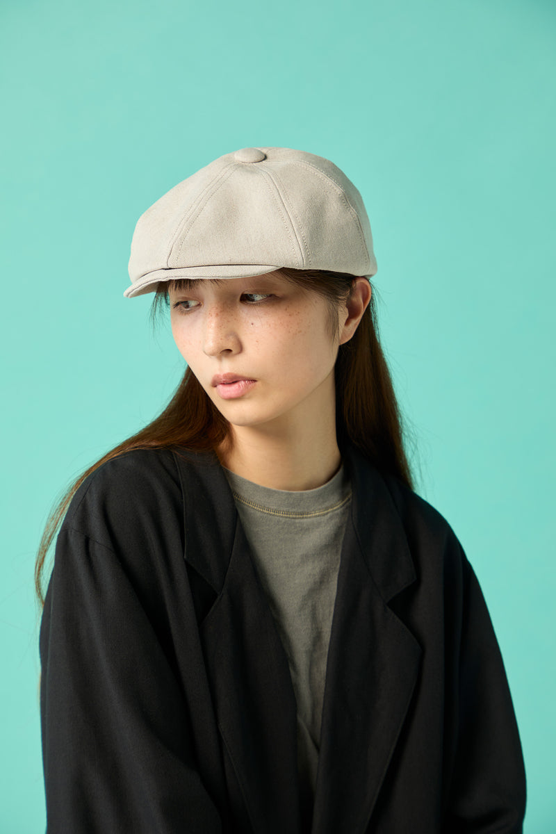 502PL POLYESTER LINEN CASQUETTE / ECRU