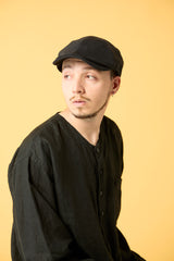 441PL POLYESTER LINEN HUNTING / BLACK