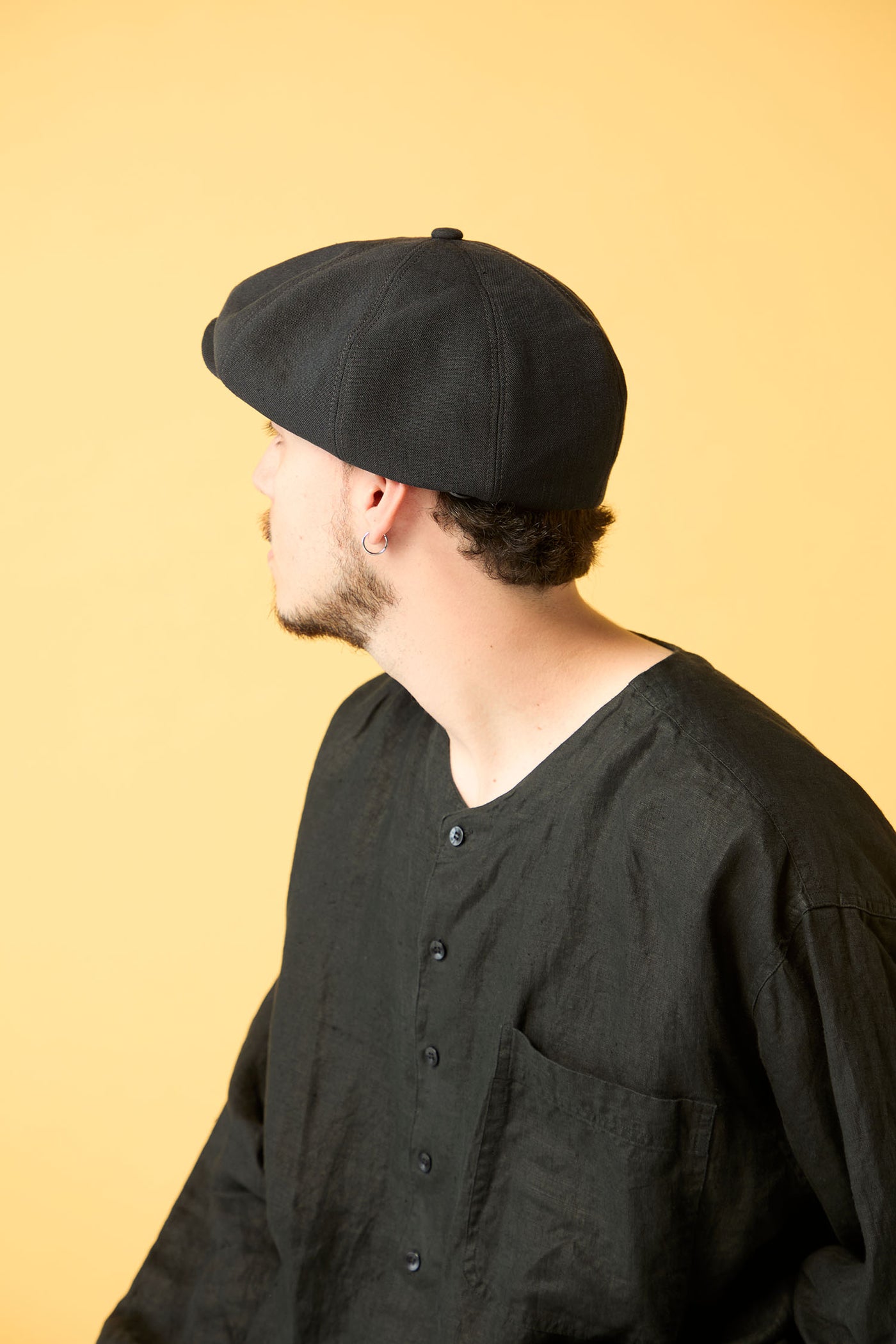 CPH 575PL ポリエステル リネン キャスケット / BLACK ハンチング | 帽子通販｜CPH(シーピーエイチ）502PL POLYESTER