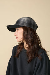 6 PANEL CAP / OMBRE CHECK / GRAY & BLACK