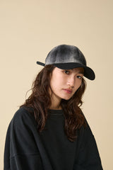 6 PANEL CAP / OMBRE CHECK / GRAY & BLACK