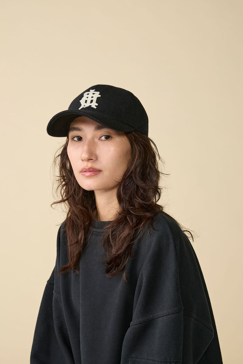 6 PANEL CAP / WOOL CPH EMB / BLACK