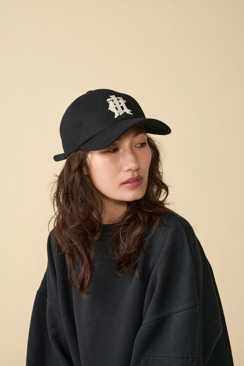 6 PANEL CAP / WOOL CPH EMB / BLACK