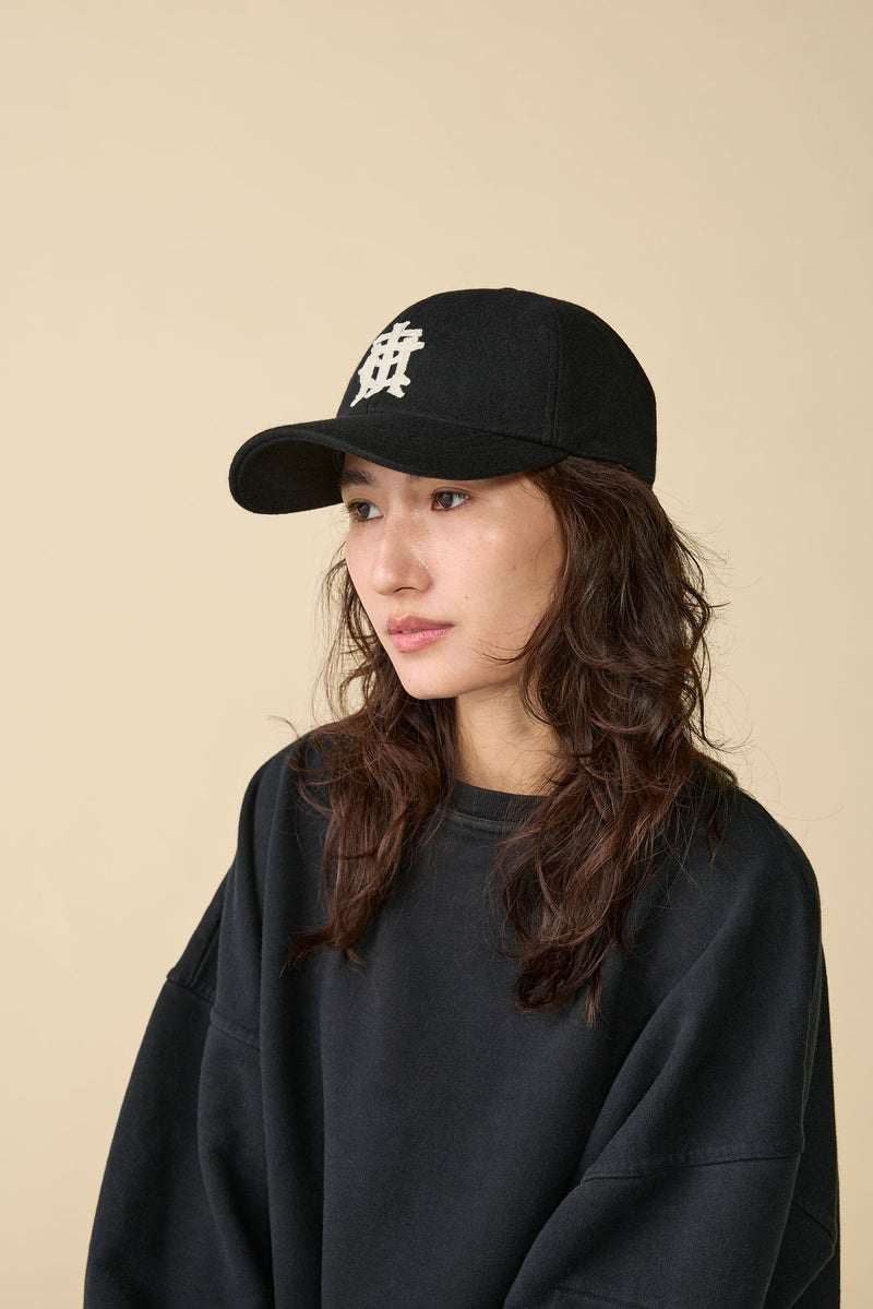 6 PANEL CAP / WOOL CPH EMB / BLACK