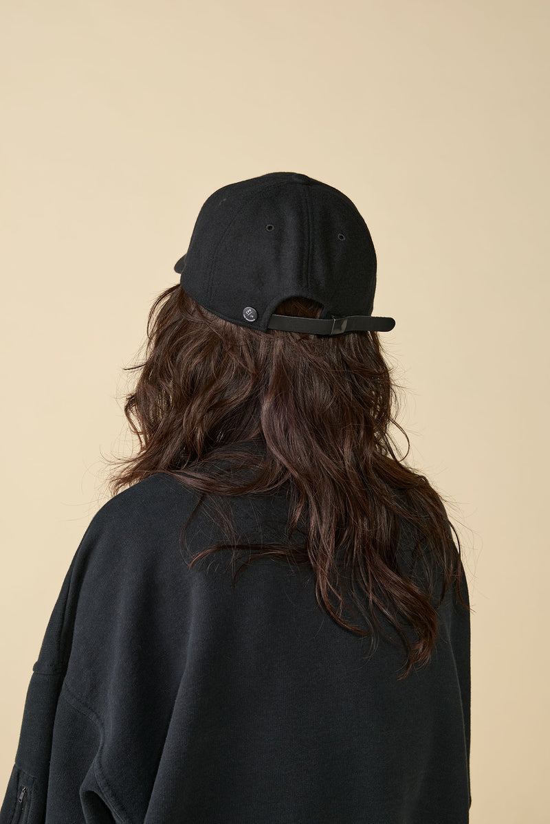 6 PANEL CAP / WOOL CPH EMB / BLACK