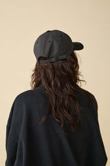6 PANEL CAP / PINHEAD TWILL / BLACK