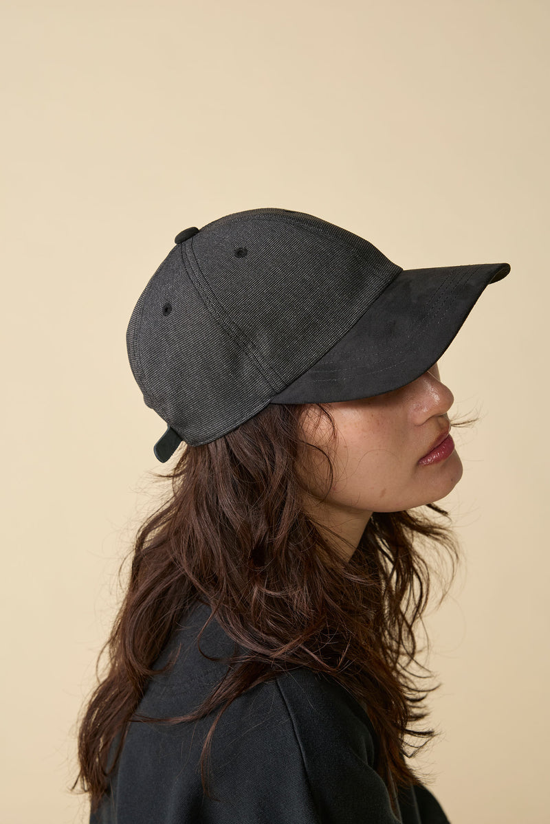 6 PANEL CAP / PINHEAD TWILL / BLACK