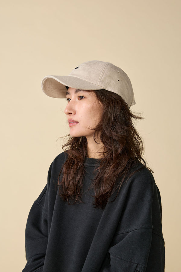 BAGGY CAP / ORGANIC FLANNEL / IVORY
