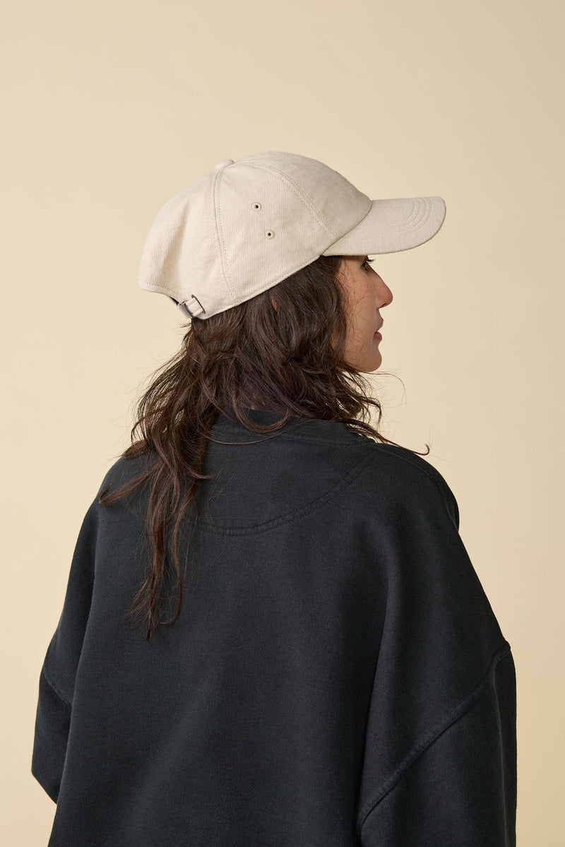 BAGGY CAP / ORGANIC FLANNEL / IVORY