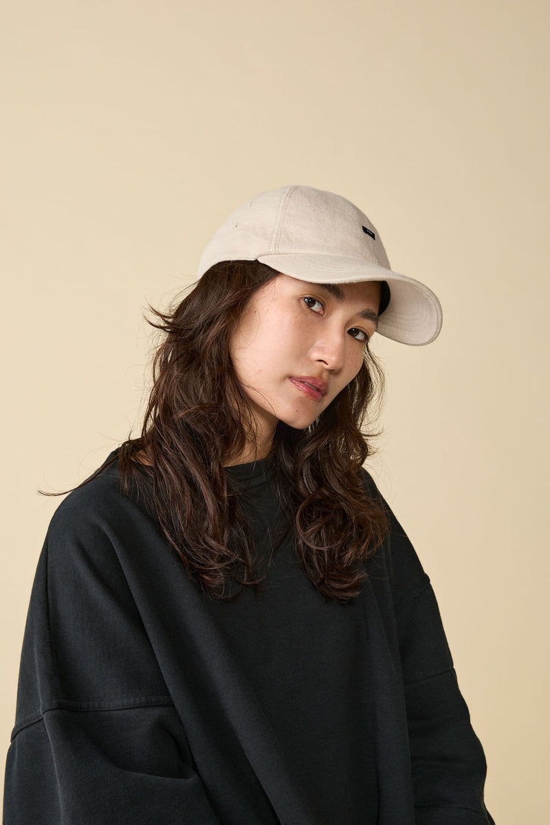 BAGGY CAP / ORGANIC FLANNEL / IVORY