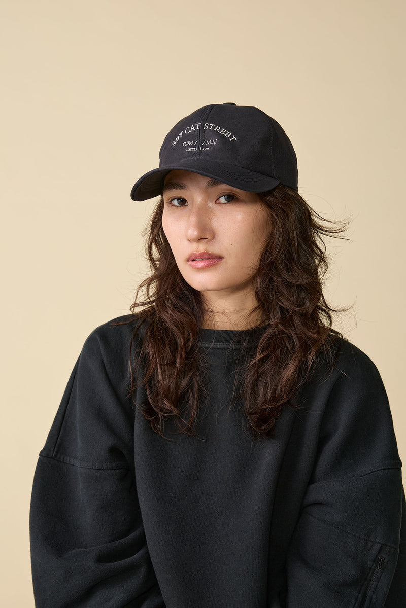 6 PANEL CAP / MOLESKIN / BLACK
