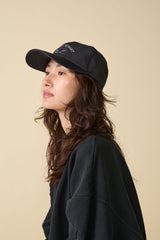 6 PANEL CAP / MOLESKIN / BLACK