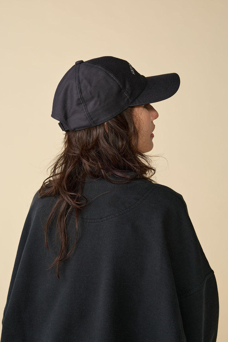 6 PANEL CAP / MOLESKIN / BLACK