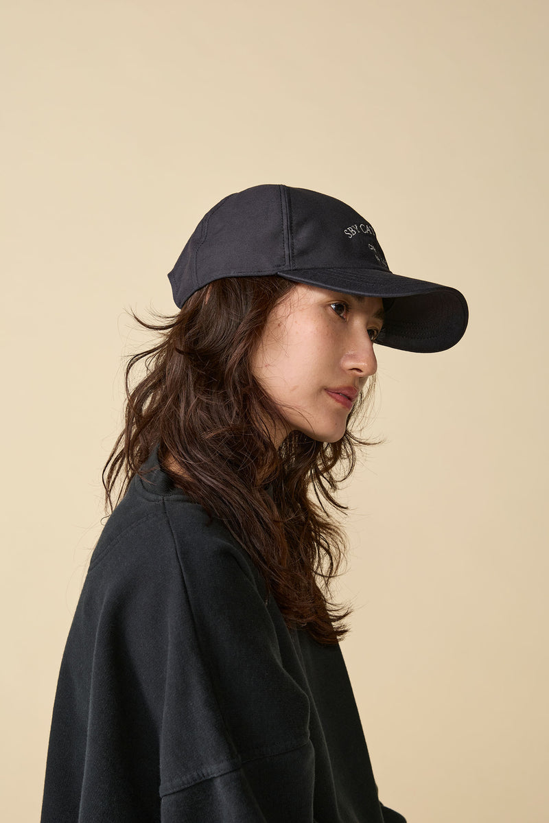6 PANEL CAP / MOLESKIN / BLACK