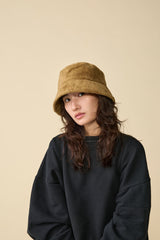 FULL BUCKET HAT / FLEECE BOA / CAMEL