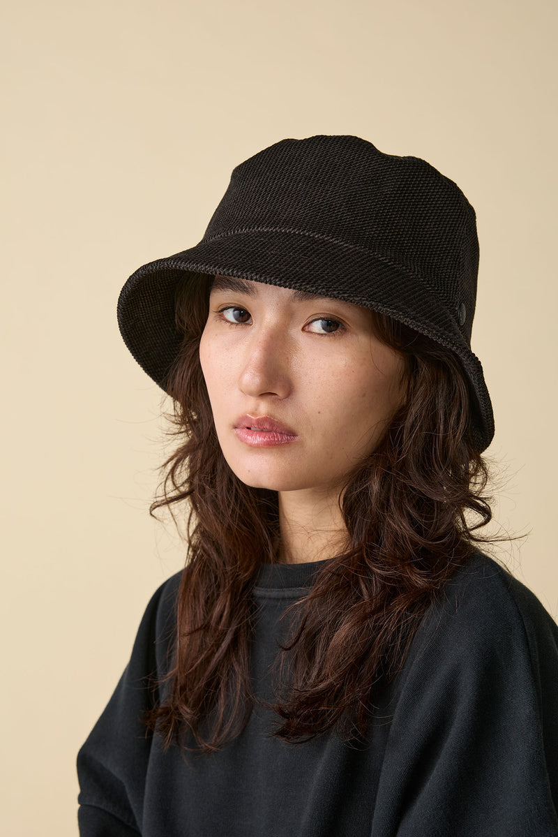 BUCKET HAT / PRINTED CODE / BLACK