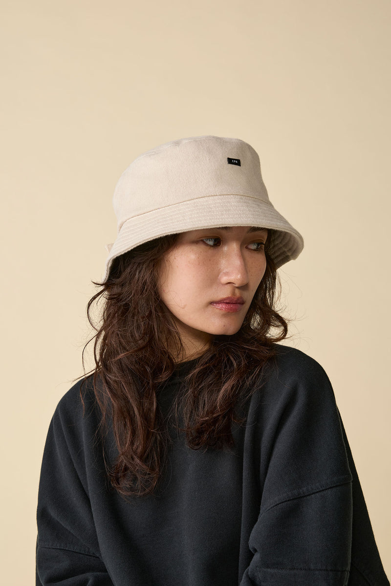 BAGGY HAT / ORGANIC FLANNEL / IVORY