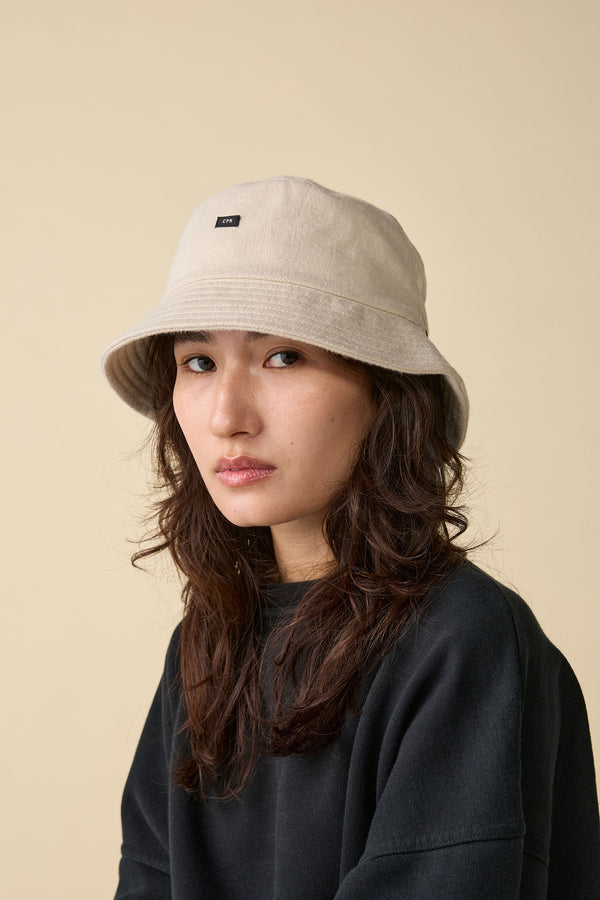 BAGGY HAT / ORGANIC FLANNEL / IVORY