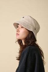 BAGGY HAT / ORGANIC FLANNEL / IVORY