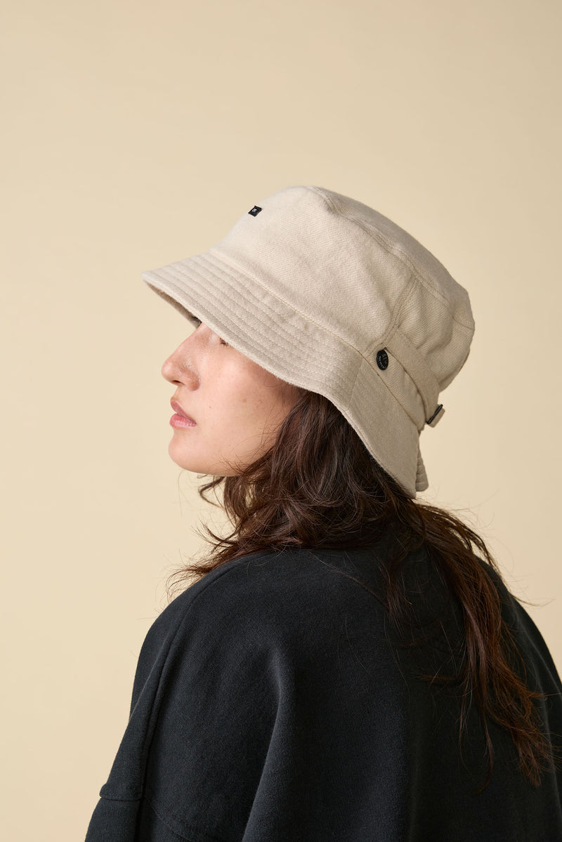 BAGGY HAT / ORGANIC FLANNEL / IVORY