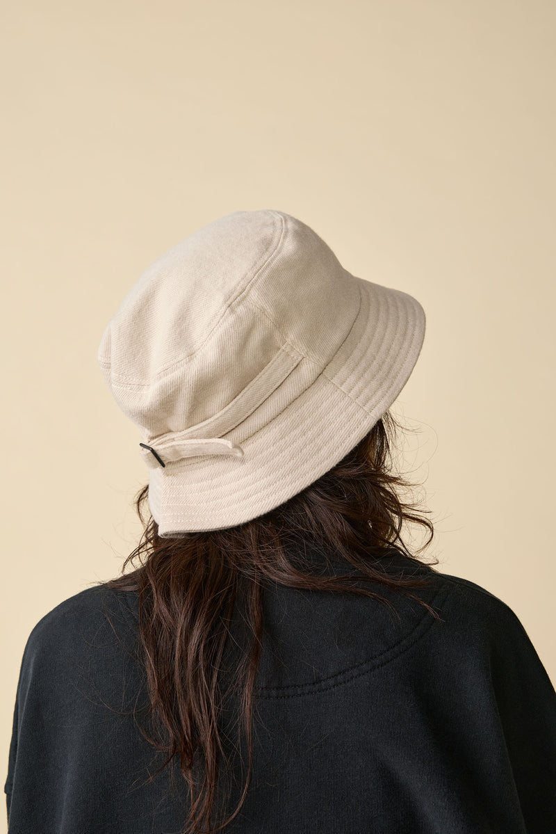 BAGGY HAT / ORGANIC FLANNEL / IVORY