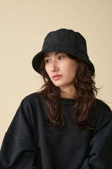 BUCKET HAT / SYNTHETIC SUEDE / BLACK