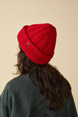 CUFF KNIT CAP / FAT WOOL / RED