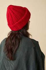 CUFF KNIT CAP / FAT WOOL / RED