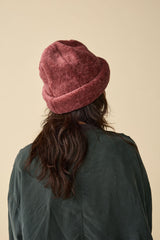 CUFF KNIT CAP / TOYPU / DARK PINK