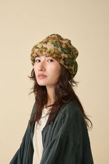 CUFF KNIT CAP / TOYPU / FLOWER
