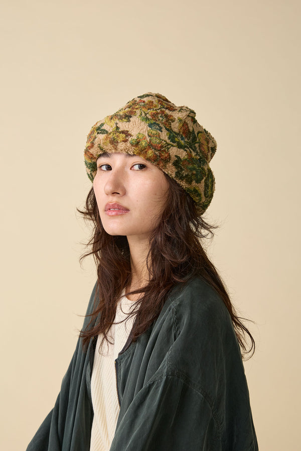 CUFF KNIT CAP / TOYPU / FLOWER
