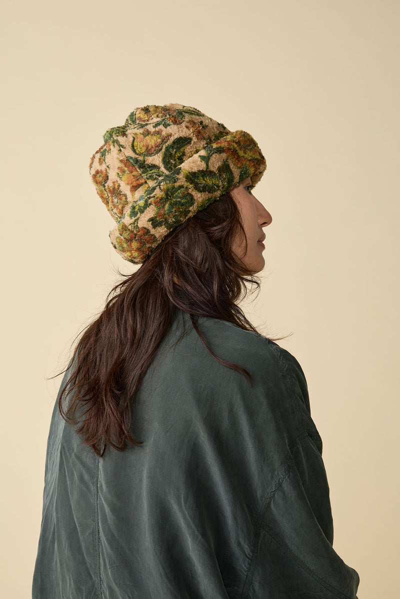 CUFF KNIT CAP / TOYPU / FLOWER