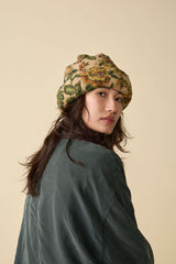 CUFF KNIT CAP / TOYPU / FLOWER