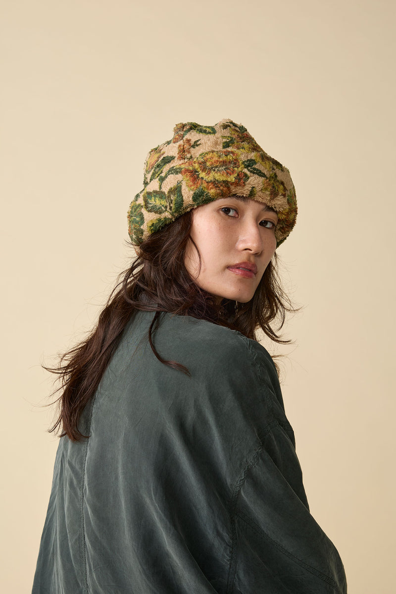 CUFF KNIT CAP / TOYPU / FLOWER