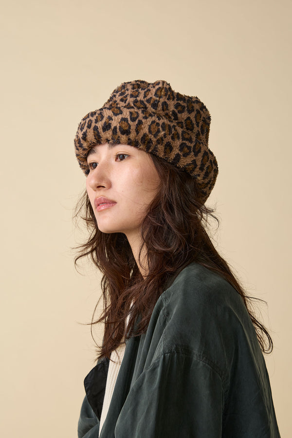 CUFF KNIT CAP / TOYPU / LEOPARD