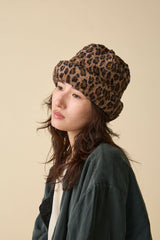 CUFF KNIT CAP / TOYPU / LEOPARD